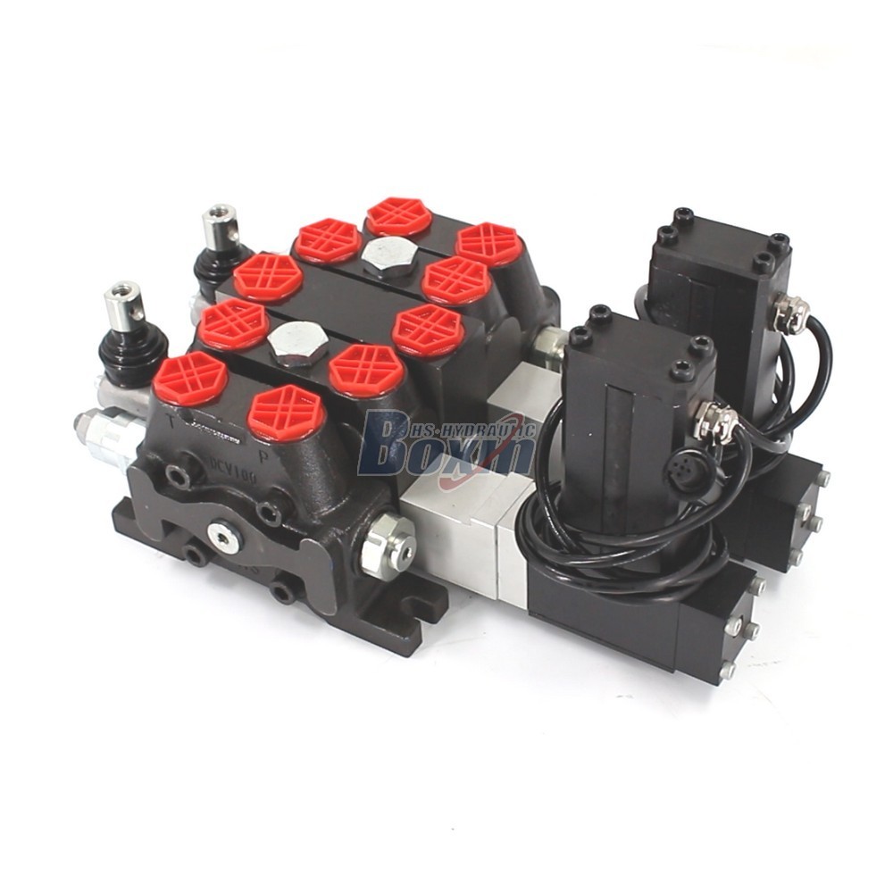 Customized DCV100 Electric Motor 2 Spool Valve OEM and ODM Service main image
